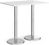 Dams Pisa Rectangular Poseur Table - 1200mm - White