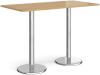 Dams Pisa Rectangular Poseur Table - 1600mm - Oak