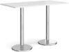 Dams Pisa Rectangular Poseur Table - 1600mm - White