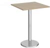 Dams Pisa Square Poseur Table - 800mm - Barcelona Walnut