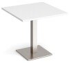 Dams Brescia Square Dining Table 800mm - White