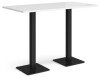 Dams Brescia Rectangular Poseur Table - White