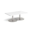 Dams Monza Rectangular Coffee Table 1400 x 800mm - White