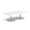 Dams Monza Rectangular Coffee Table 1600 x 800mm - White
