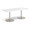 Dams Monza Rectangular Dining Table 1800 x 800mm - White