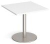 Dams Monza Square Dining Table 800mm - White