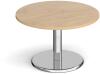 Dams Pisa Round Coffee Table - 800mm - Kendal Oak