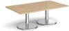 Dams Pisa Rectangular Coffee Table - 1400mm - Kendal Oak