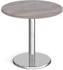 Dams Pisa Circular Dining Table - 800mm - Grey Oak