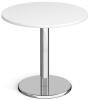 Dams Pisa Circular Dining Table - 800mm - White