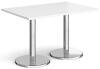 Dams Pisa Rectangular Dining Table - 1200mm - White