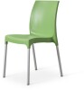 Tabilo Vibe Polypropylene Chair - Aluminium Legs - Avocado