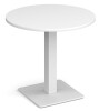 Dams Brescia Circular Dining Table 800mm - White