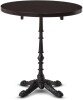 Tabilo Bistro Dining Base & 700mm Round Wenge Laminate Top