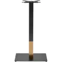 Zap Boston Sleek Black & Gold Small Rectangular Table Base - (h) 1080mm