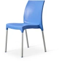 Tabilo Vibe Polypropylene Chair - Aluminium Legs