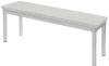 Gopak Enviro Dining Bench - 1000 x 330mm - Snow Grit