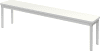 Gopak Enviro Dining Bench - (W) 1600 x (D) 330mm - White