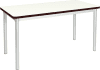 Gopak Enviro Rectangular Dining Table - (W) 1800 x (D) 750mm - White