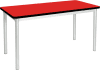 Gopak Enviro Rectangular Dining Table - (W) 1800 x (D) 750mm - Poppy Red
