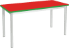 Gopak Enviro Rectangular Dining Table - (W) 1400 x (D) 750mm - Poppy Red