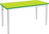 Gopak Enviro Rectangular Dining Table - (W) 1400 x (D) 750mm - Acid Green