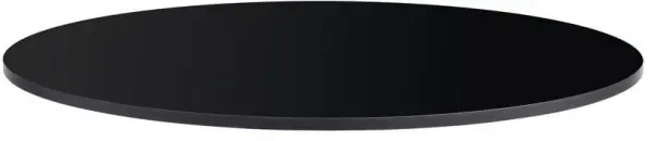 Extrema Round Table Top - 600mm - Black