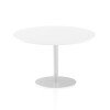 Dynamic Italia Round Table 725mm High - 1200 x 1200mm - White
