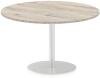 Dynamic Italia Round Table 725mm High - 1200 x 1200mm - Grey oak