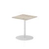 Dynamic Italia Square Table 725mm High - 600 x 600mm - Grey Oak