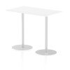 Dynamic Italia Rectangular Table 1145mm High - 1400 x 800mm - White