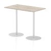 Dynamic Italia Rectangular Table 1145mm High - 1400 x 800mm - Grey Oak