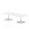 Dynamic Italia Rectangular Table 475mm High - 1800 x 800mm - White