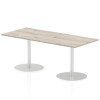 Dynamic Italia Rectangular Table 725mm High - 1800 x 800mm - Grey Oak