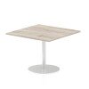 Dynamic Italia Square Table 725mm High - 1000 x 1000mm - Grey Oak