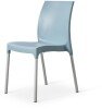 Tabilo Vibe Polypropylene Chair - Aluminium Legs - Relax Blue