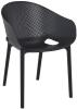 Zap Sky Stacking Armchair - Black