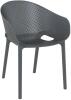 Zap Sky Stacking Armchair - Dark Grey