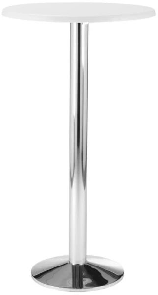 ORN Slope 600mm Diameter Round Poseur Table - White