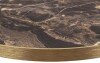 Tabilo Tuff High Gloss Round Table Top - 700mm - Marbled Cappucino