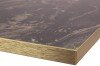 Tabilo Tuff High Gloss Square Table Top - 600 x 600mm - Marbled Cappucino