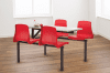 Metalliform Four Seater Cantilever Canteen Table & NP Chairs - 760mm High